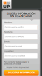 Mobile Screenshot of gimnasioarenaup.com